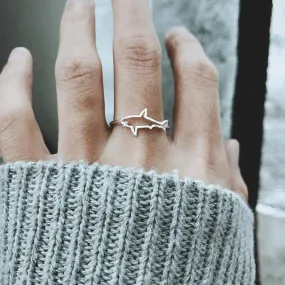 Sterling Silver Shark Ring