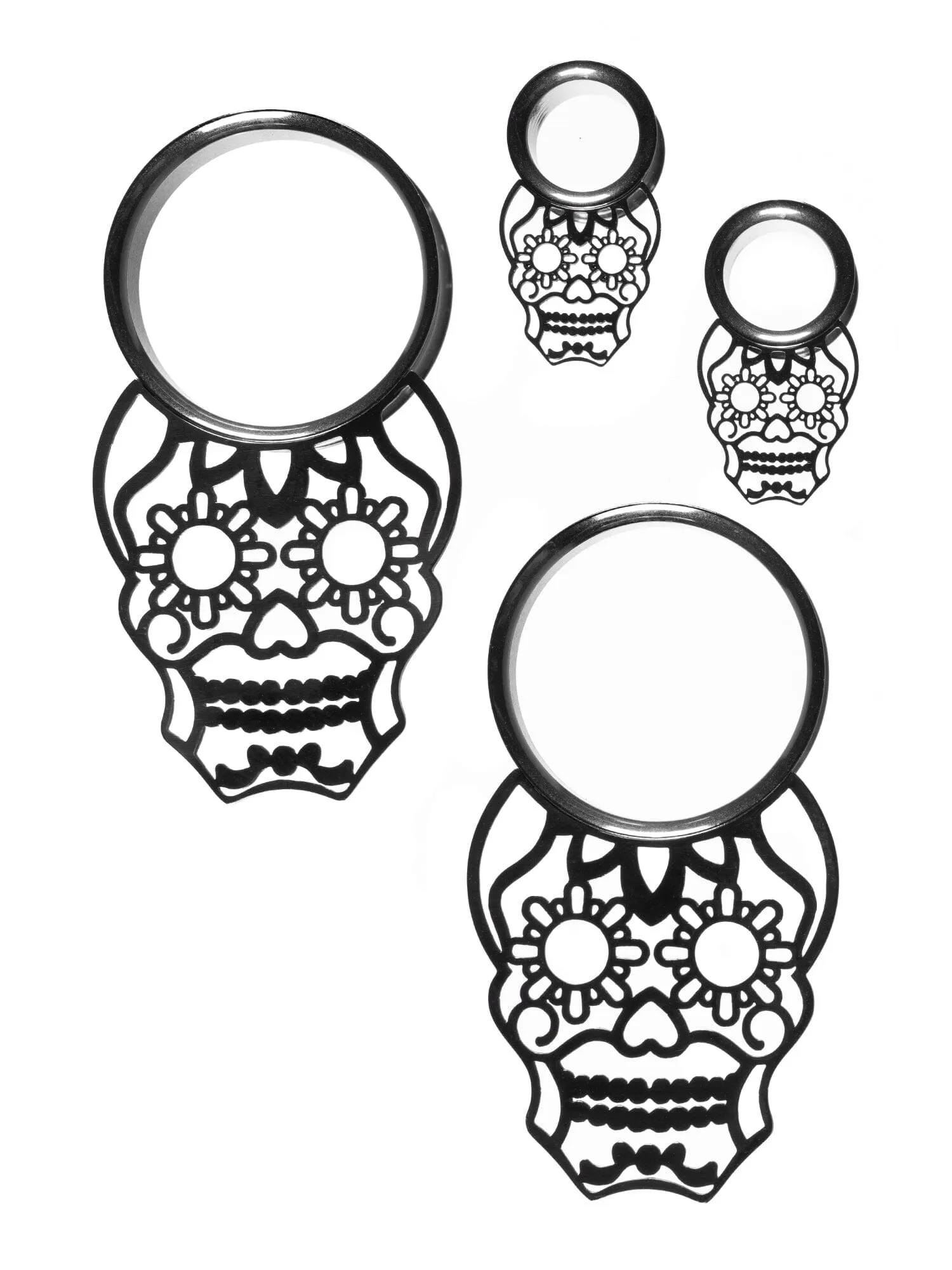 Sugar Skull Double Flared Steel Tunnels