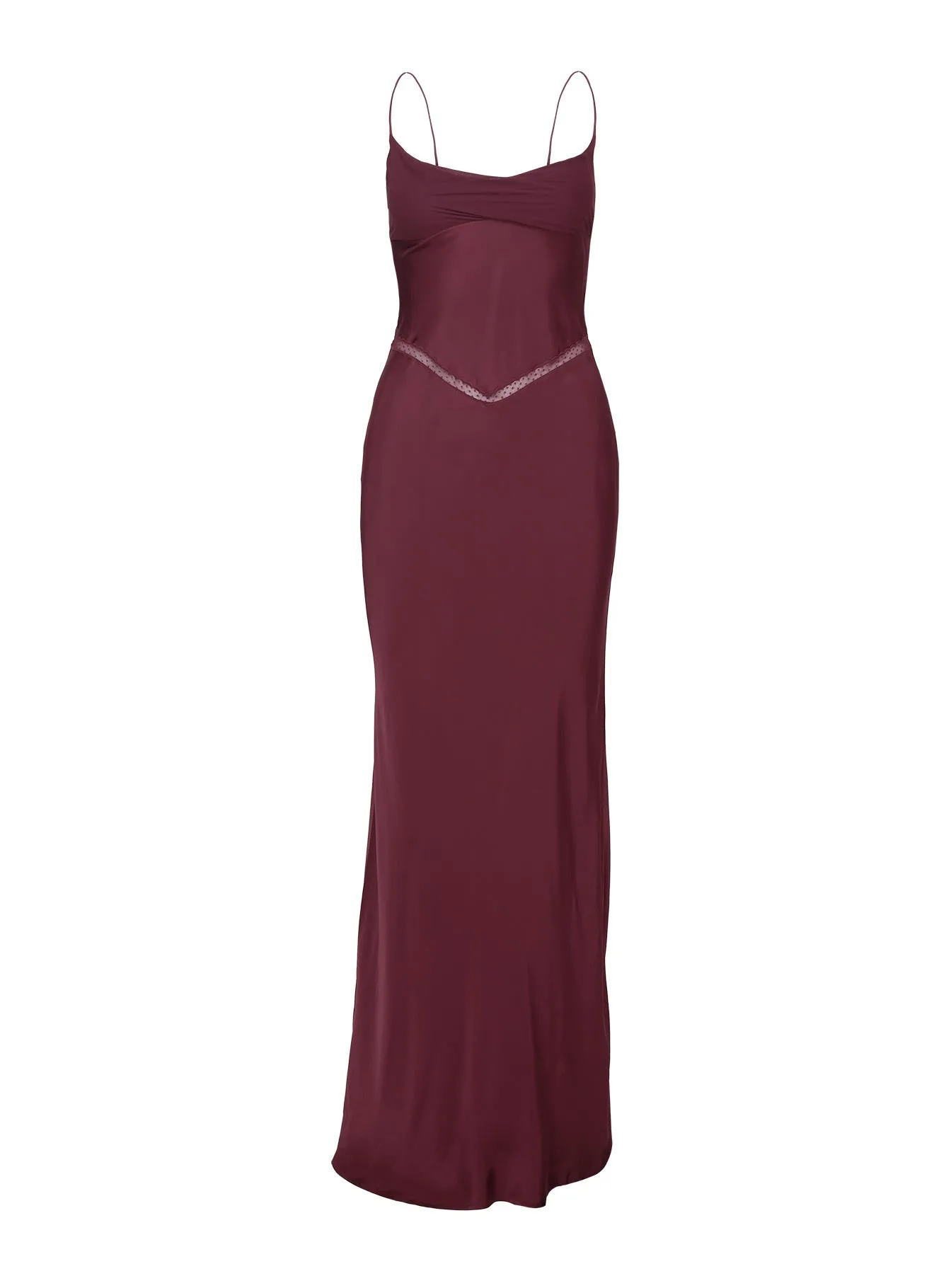 Sugarina Lace Maxi Dress Wine