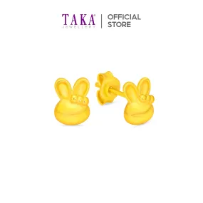 TAKA Jewellery 916 Gold Earrings Bunny