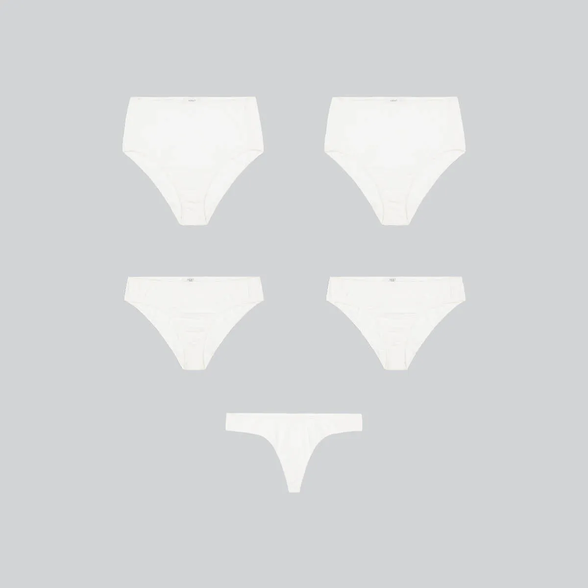 The Work Week ~ 5 Organic Cotton Underwear