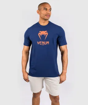 Venum Classic T-Shirt - Navy Blue/Orange