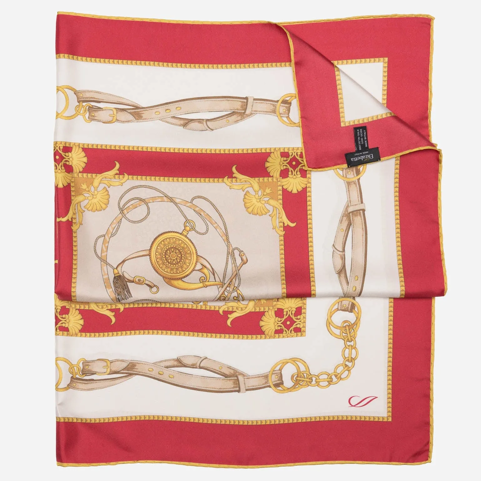 Vittoria - Hand Rolled Silk Foulard - Red