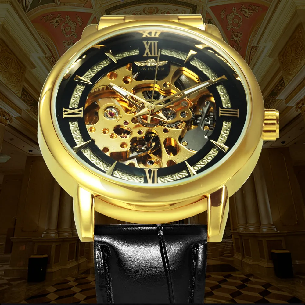 WINNER Watch Men's Mechanical Watch Automatic Hollow Out Table Fashion Trend Men's Watch