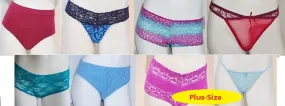 Womens Plus-Size Sexy Assorted Panty Pack - By Size