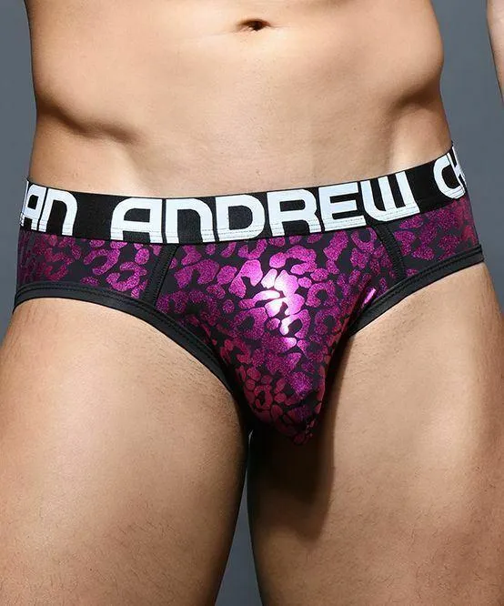 XS Andrew Christian Brief Posh Leopard Fashion Briefs 92146 38