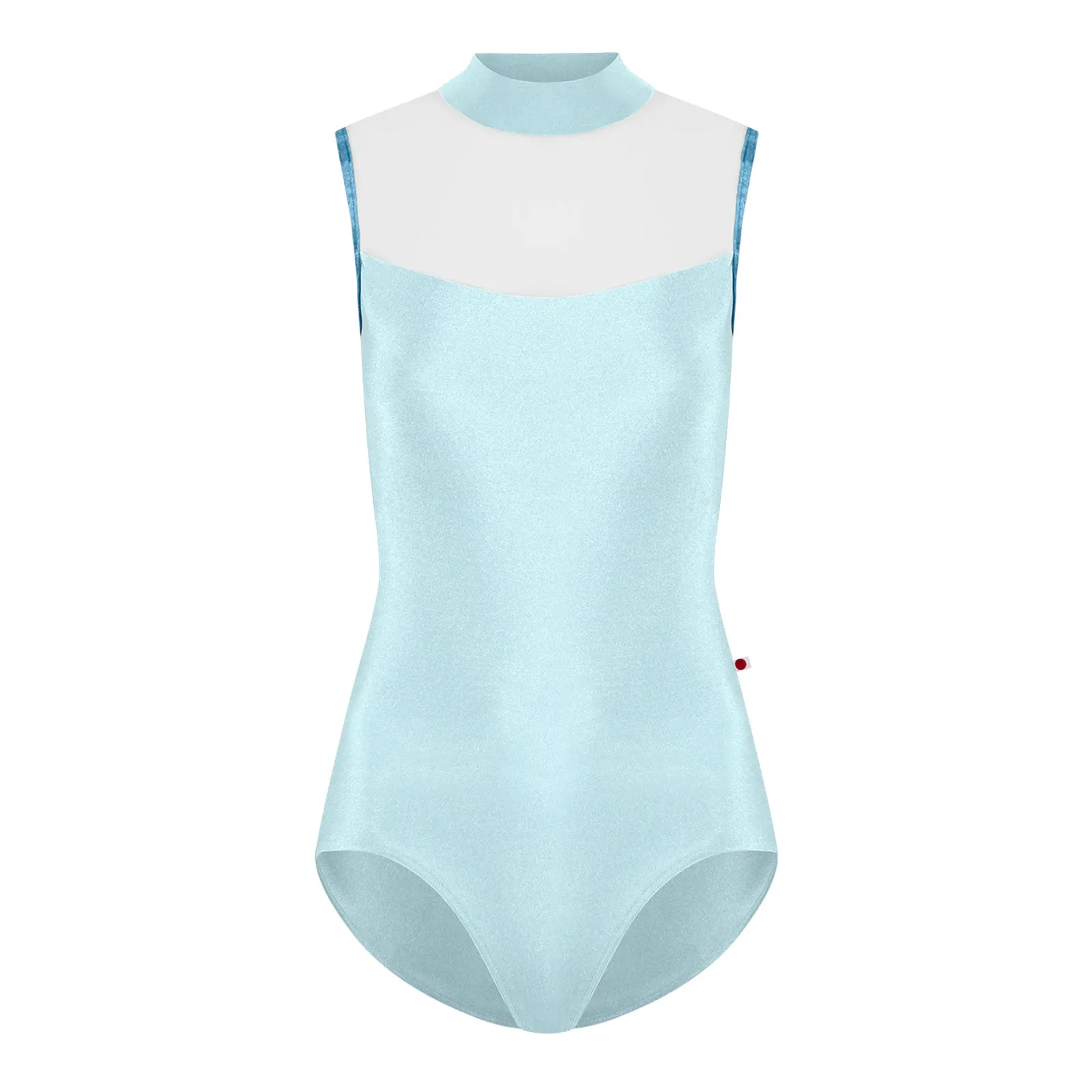 Yumiko Camila Mock Neck Leotard - Mirror