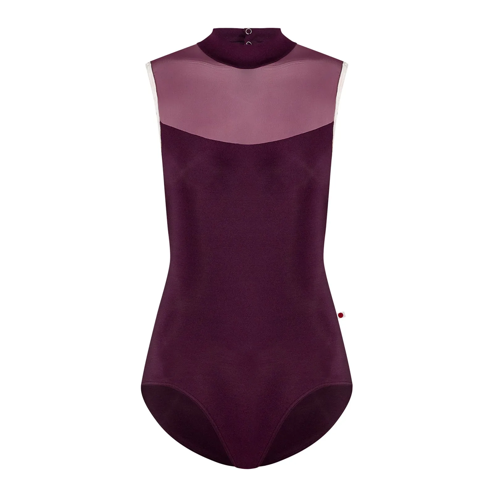 Yumiko Camila Mock Neck Leotard - Opera