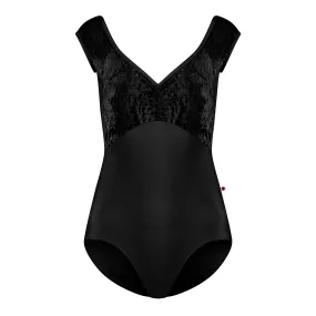 Yumiko Elli Cap Sleeve Leotard - Black