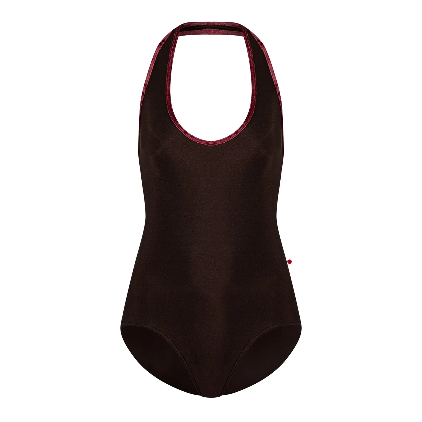 Yumiko Jaione Halter Leotard - Espresso